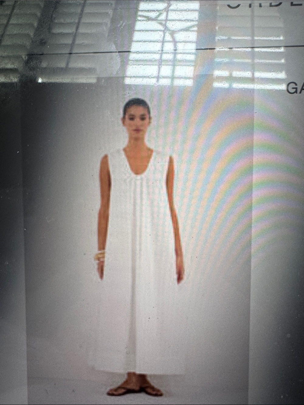 DISSH White gabby midi Sleeveless Dress